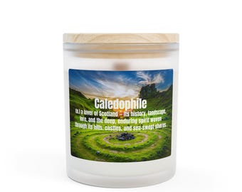 Scotland Lover Gift | Highland Aesthetic Decor | Celtic Inspired Candle | Scottish Heritage Gift for Her or Him | 11 oz Caledophile Candle