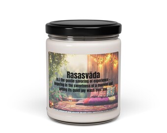 Cozy Mindfulness Candle | Sweet Moment Candle | Meditation Gift | Relaxing Home Decor Candle | 9 oz Rasasvada Candle