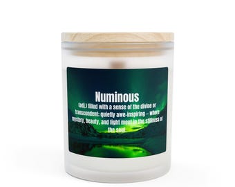 Aurora-Inspired Scented Candle | Spiritual Gift | Northern Lights Home Decor | Calming Winter Candle | 11 oz Numinous Candle