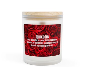 Romantic Dreamer Gift | Idealistic & Imaginative Candle | Whimsical Home Decor | Meaningful Gift for Her or Him | 11 oz Quixotic Candle