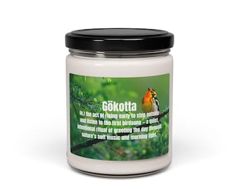Morning Calm & Birdsong-Inspired Candle | Peaceful Nature Ritual Gift | Minimalist Slow-Living Home Décor | 9 oz Gökotta Candle