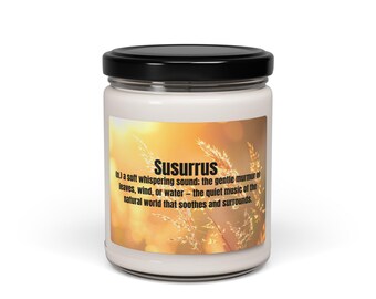 Whispering Calm Frosted Glass Candle | Nature-Inspired Gift | Tranquil Decor, Gift for Relaxation, Soothing Ambiance | 9 oz Susurrus Candle