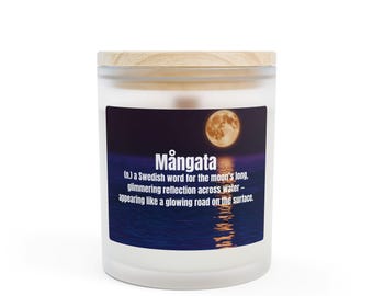 Moonlight Reflection | Calm Night Sky Decor | Scandinavian Gift | Moon Lover | Soothing Home Gift | 11 oz Mångata Candle