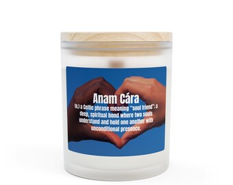 Soul Friend Gift | Meaningful Best Friend Candle | Celtic Friendship Decor | Heartfelt Gift for Her or Him | 11 oz Anam Cára Candle