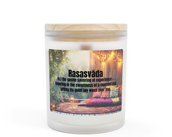 Cozy Mindfulness Candle | Sweet Moment Candle | Meditation Gift | Relaxing Home Decor Candle | 11 oz Rasasvada Candle