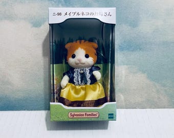 Sylvanian Families Maple Cat Mother Georgina Maple, Ni-98, New In Box, Sealed, Japan