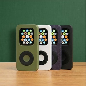 Retro iPod Style Apple Watch Case with Rotating Scroll Wheel | 3D Printed Protective Cover
