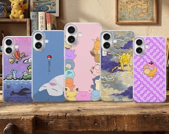 Pocket Monster Phone Case • Japanese Anime Impressionist Cover