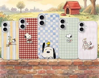 Custodia per telefono con motivo kawaii Beagle / Custodia con motivo retrò a forma di cucciolo