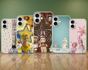 Funda para teléfono inspirada en Sonny Angel / Diseño de números de ángel querubines en tonos pastel