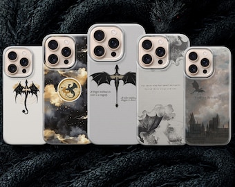 Vierte Flügel Handyhülle | Fantasy Drachenreiter Buchcover inspiriert