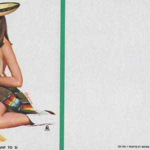 Bigelow Unused Sexy Mexican Women in Blanket Blotter A12M