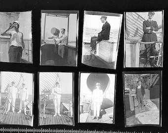 VTG 25 Maritime Negatives 1915 1930s Crew Officers Shipboard West Cape Seattle