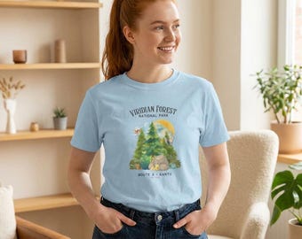 Viridian Forest National Park Shirt | Watercolor Kanto Region Travel Tee