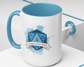 Crying is a Free Action - RPG Mug