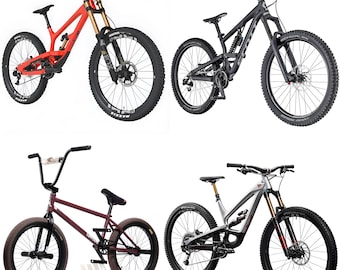New 4 Set Scott FR710, Downhill, Shredder BMX, YT Enduro Mountain Bikes 3D Models blend, dae, fbx, obj, usd, stl, Files Instant Download