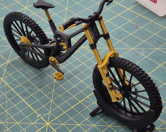 New Pro Series Downhill MTB Miniature Mountain Bike 3D Model .stl File Instant Download