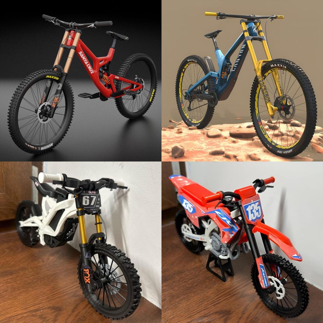 New 4 Set Santa Cruz, Canyon Sender, Trail Rider, Off-road Replica ...
