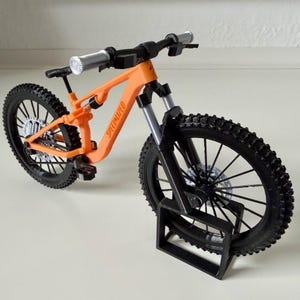 Ny skalenlig modell av heldämpad mountainbike i 3D-modell.stl-fil för direktnedladdning