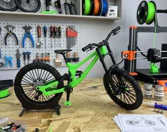 New Extreme MTB Downhill Bike Cycling Miniature Sports Bicycle 3D Model .3mf File Instant Download