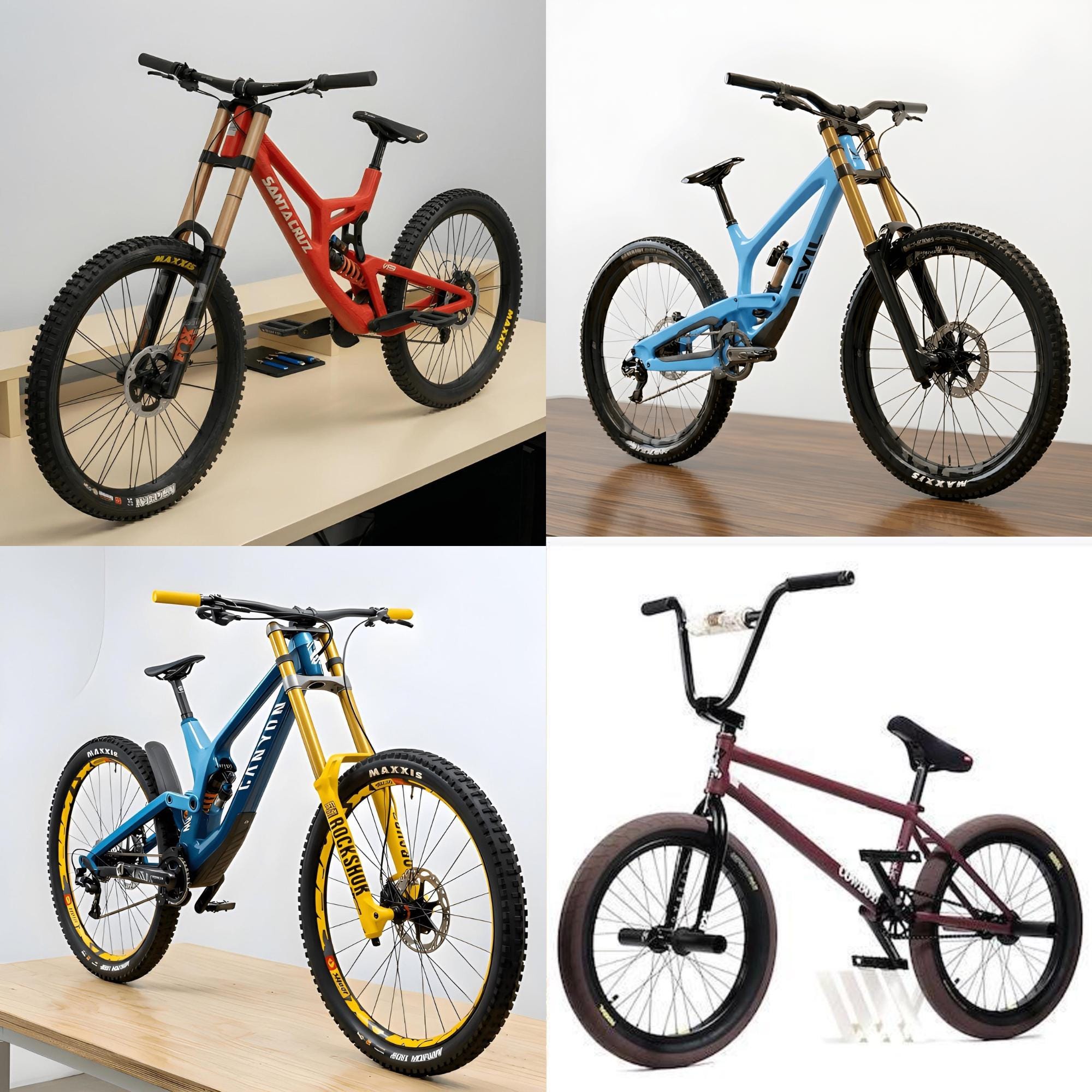New 4 Set Pack Santa Cruz, Downhill, Extreme, Canyon CF 9.0