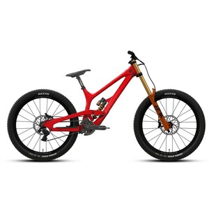 New Sport YT Extreme Downhill MTB Mountain Gold Suspension Bike 3D Model Blend, obj, fbx, usd, dae File Instant Download image 4