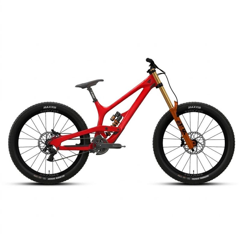 New Sport YT Extreme Downhill MTB Mountain Gold Suspension Bike 3D Model Blend, obj, fbx, usd, dae File Instant Download image 4