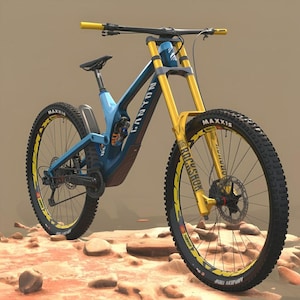 New Canyon Sender CF 9.0 Slack Head Tube Angle Full Suspension Bike .3ds, .dae, .fbx, .obj, .stl File Instant Download
