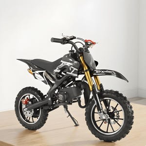 Ny SYX MOTO Kids Dirt Pit Bike Holeshot-X Dirt Off Road Leksakscykel i racingstil med hög detaljrikedom, 3D-modell .stl-fil, direktnedladdning