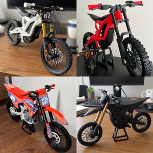 Ny 4-set våg för terrängcyklister, MX elektrisk, terrängracing, elektriska motocrosscyklar med fjädring, 3D-modeller .stl-filer, direkt nedladdning