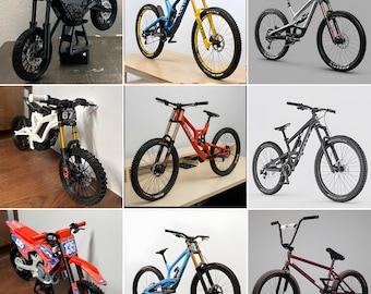 New 9 Set Showcase, Downhill, Santa Cruz, Canyon, Trail, YT, BMX, Scott, Off-Road Mountain Bikes .stl .fbx .obj .3ds Files Instant Download