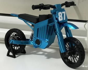 New Bike Replica Scale Electric Suspension Dirt Bike 3D Model .stl File Instant Download