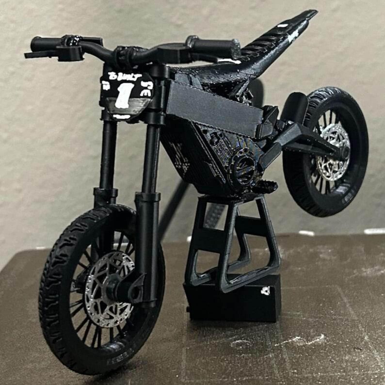 Neue 4er-Set HONON-Skala, Hinterrad-Schaukasten, Off-Road-Rennen, MX-Elektrofahrräder 3D-Modelle .stl .3mf-Dateien Sofort-Download Bild 3