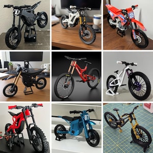 Nieuwe 9-set Santa Cruz, offroad, race MX elektrisch, downhill, showcase, trail, mountainbikes .stl .fbx .obj .3ds-bestanden direct downloaden