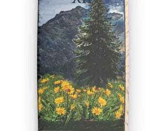 The Cascadian Mountain Balsamroot Custom Shaped Pillow | Artwork