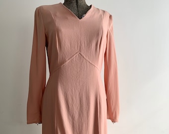 Vestido vintage de lana de manga larga de Giorgio Armani /