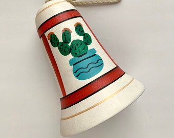 Campanella a vento Tesa / Campanella a vento Tesa / Decorazioni per la casa in stile sud-occidentale / Campanella a vento in ceramica / Campanella a vento dipinta a mano / Campanella a vento vintage /
