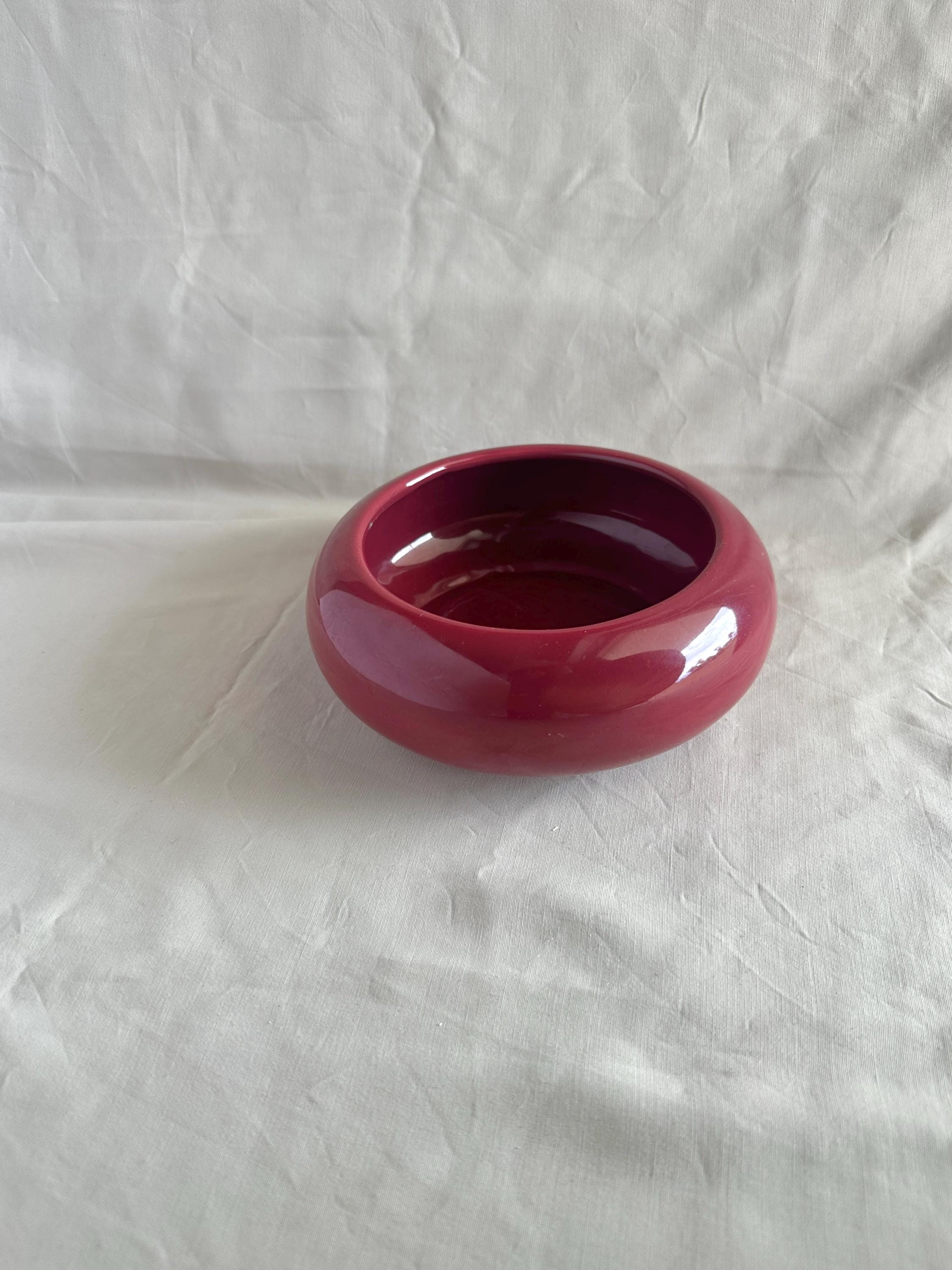 Ceramic vase burgundy vintage - Etsy 日本