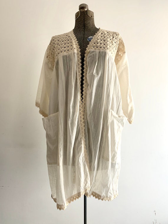 Crochet Sheer Cover-up | Beach Cover-Up | Sheer C… - image 3