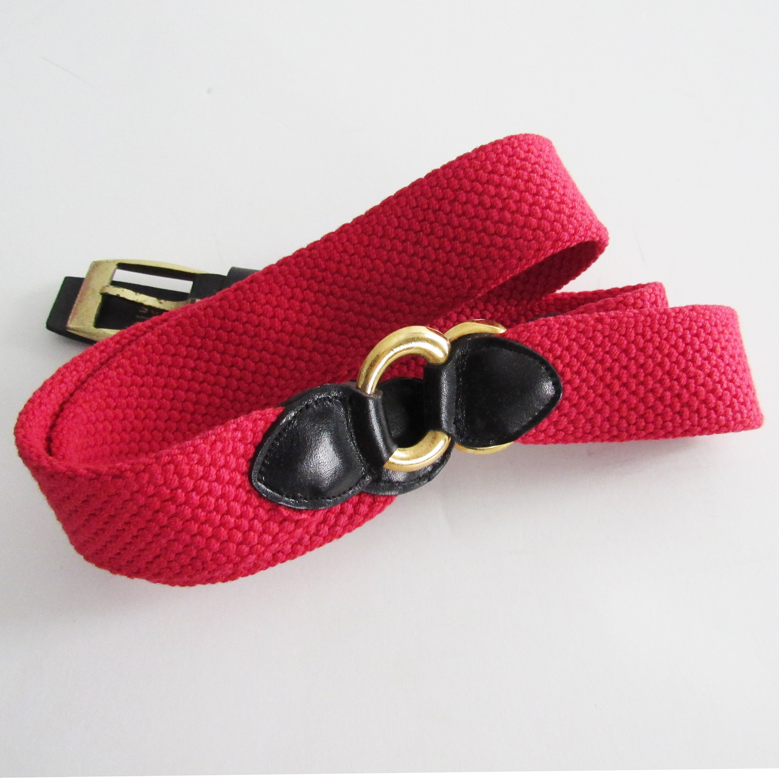 Vintage 1990s Saks Fifth Avenue Red Belt - Etsy display picture 1
