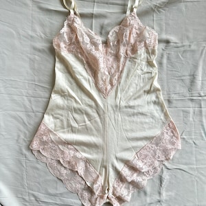 Emilio Pucci | 1960s Emilio Pucci Lace Lingerie Romper Bodysuit | Vintage Luxury | Emilio Pucci for R | Vintage Lingerie