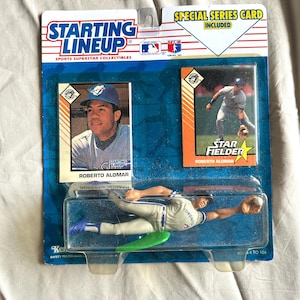 Roberto Alomar / Vintage 1993 Starting Lineup Roberto Alomar Toronto Blue Jays Baseball Figure NIB