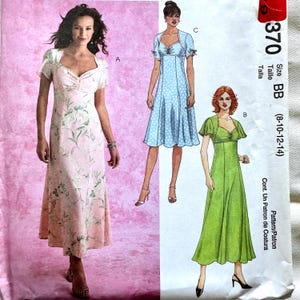 Vintage McCall&#39;s Sewing Pattern M4370 | Princess Seam Dress Sewing Pattern | Y2k Dress Pattern | Vintage Sewing Pattern | Semi Fitted Dress