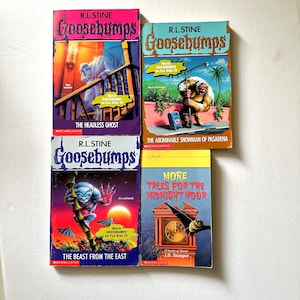 R.L. Stine Goosebumps | J.B. Sampler | Goosebumps Set | Vintage Scholastic Books | YA Books | Scary Stories | 90s Scholastic Books