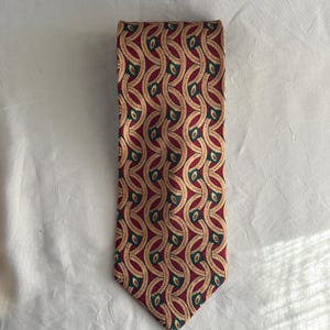 Pierre Balmain Couture Paris Silk Necktie | Vintage Silk Tie | Pierre Balmain Couture | Vintage Balmain Tie | Patterned Tie |