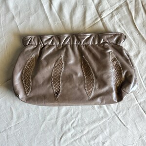 Bolso de hombro de piel de serpiente / Bolso de hombro de los 80 / Bolso de hombro de piel de serpiente con patchwork / Clutch de los 80 / Bolso de piel de serpiente / Accesorios de moda de los 80