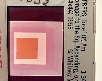 Josef Albers Homage to the Square Vintage Projector Slides (Collection of 20)