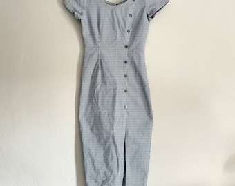 90er Jahre Baumwoll-Jeans Kleid | Marnie West Kleid