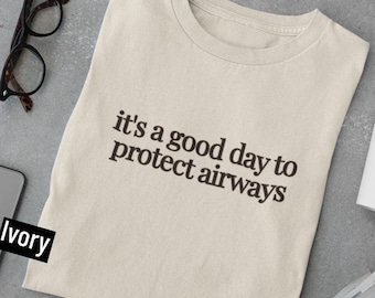 Protect Airways Pulmonary Medicine T-shirt | Medical Humor Tee