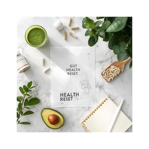 Gut Health Reset Ebook | 30-Day Healing Guide | Canva Template PDF